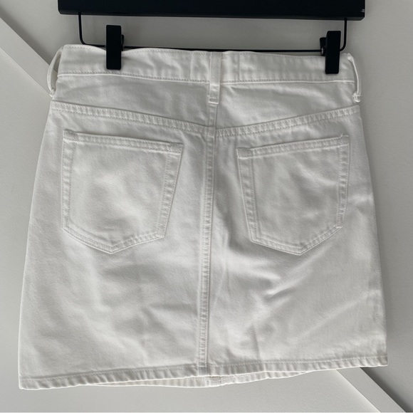 Everlane White Denim Mini Skirt- 25 - Picture 4 of 10